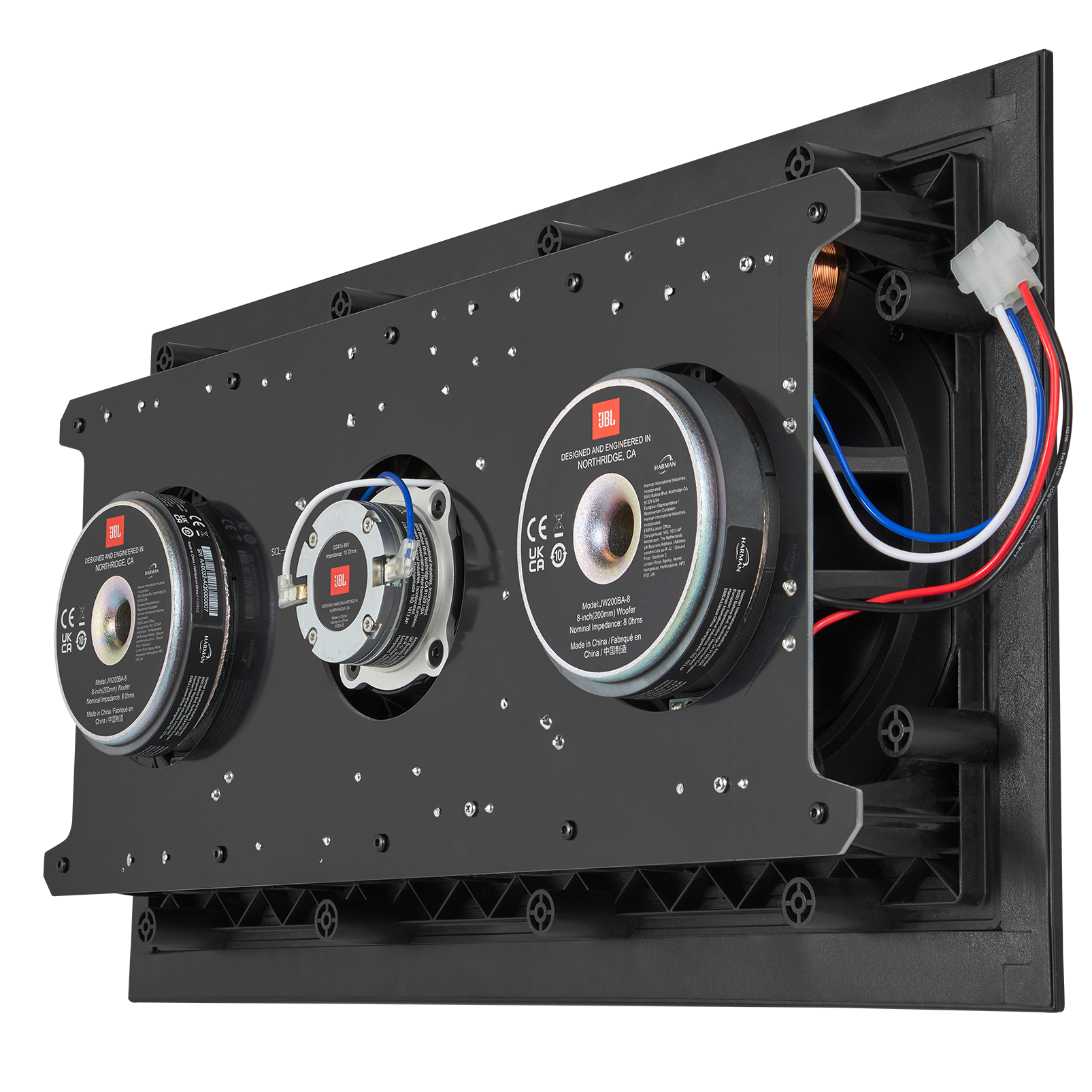 SCL-4XL - Black - 2-way Dual 8-inch (200mm) In-Wall Loudspeaker - Detailshot 3